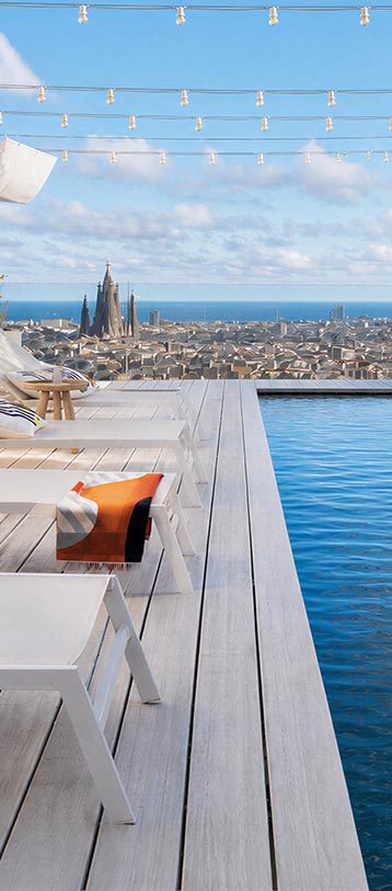 Piscina sul tetto e sauna di team.barcelona, Barcellona