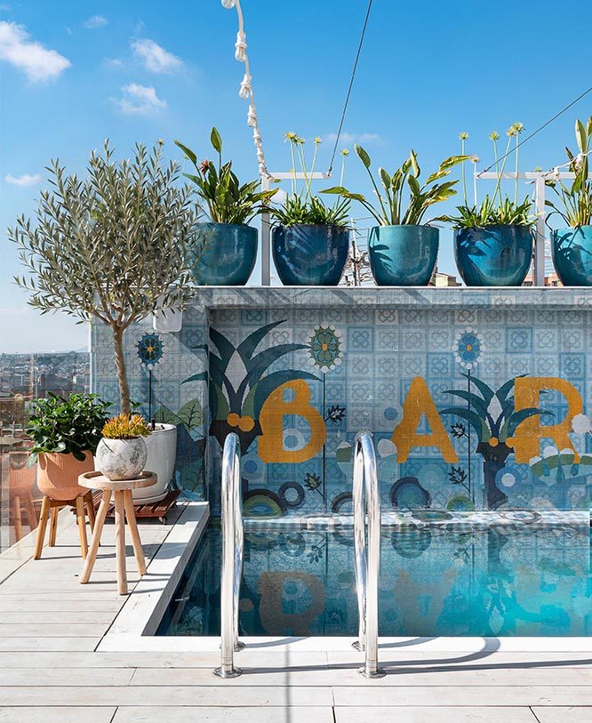 Piscina sul tetto e sauna di team.barcelona, Barcellona